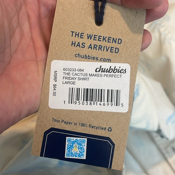NWT Chubbies Button Down Shirt - Picture 3 of 7